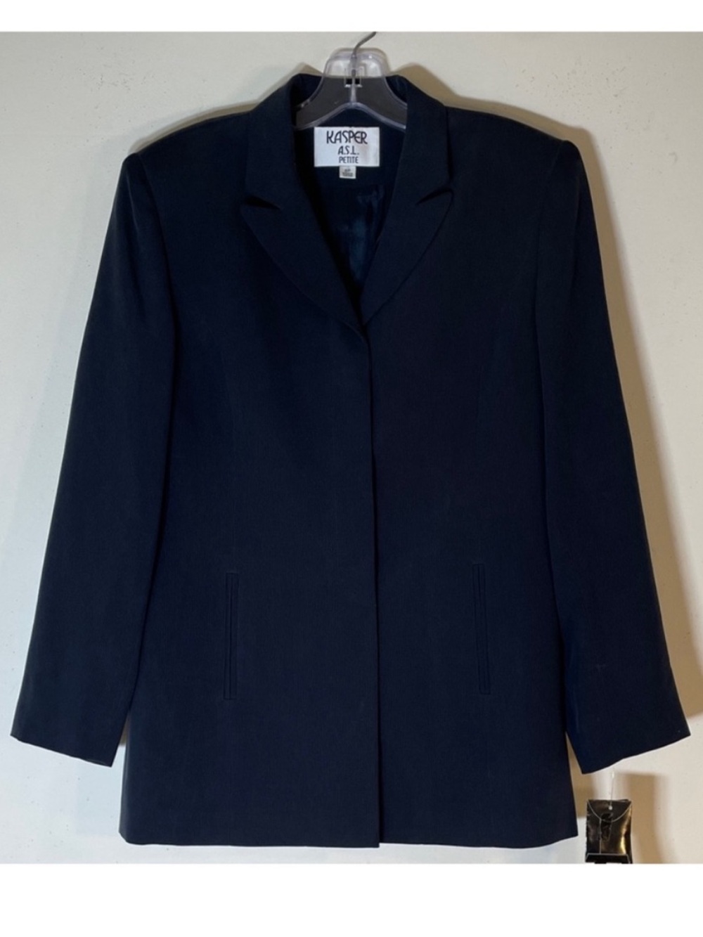 KASPER ASL 100% Silk Indigo Jacket. 6P. NWT. $250!